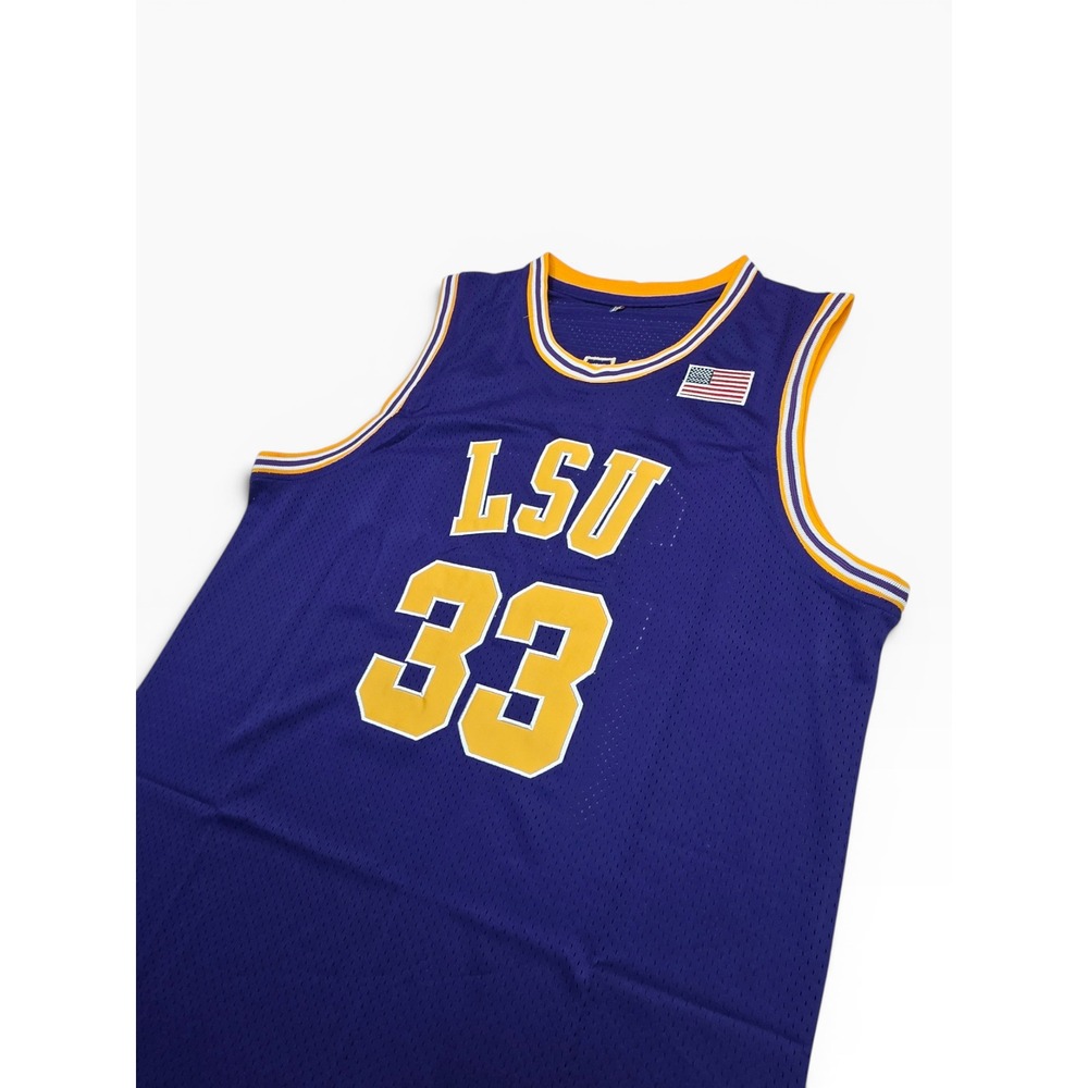 Shaquille O'Neal LSU Tigers 33 Basketball Jersey Purple Mens XXL Shaq College - Picture 5 of 9